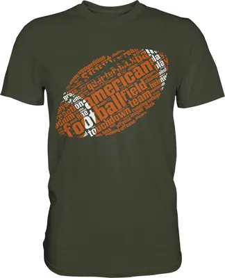 Produktbild von American Football T-Shirt – Urban Khaki / S