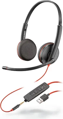 Obrázek produktu pro Poly Blackwire 3225 - Kopfhörer - Kopfband - Anrufe & Musik - Schwarz - Binaural - Digital