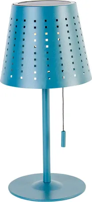 Produktbild von Outdoor Tischleuchte Blau inkl LED 3 Stufig dimmbar wiederaufladbar und Solar Ferre