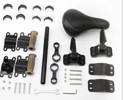 Imagen del producto de Asiento infantil delantero para bicicletas, con reposabrazos antideslizantes