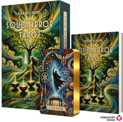 Produktbild von Soulmirror Tarot - 78 Karten mit Buch - (Soul Path, sensitive Tarotkarten)
