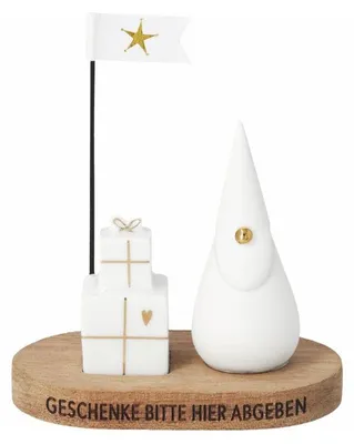 Produktbild von Weihnachtsgruß "Geschenke bitte hier abgeben"