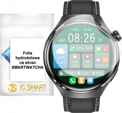 Zdjęcie produktu dla Folia ochronna na ekran smartwatcha JG SMART GT4 PRO / BLACK BIRD 4 PRO