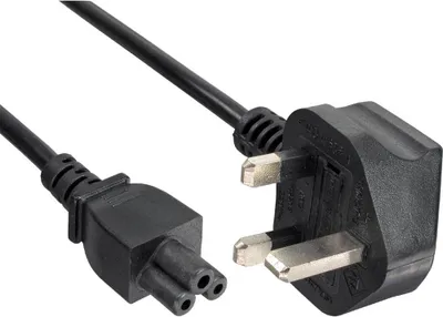 Image de InLine® 16656E Câble d'alimentation pour Notebook, Angleterre, prise femelle 3 pôles, 2m