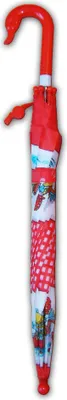 Produktbild von Automatik KINDERSCHIRM Ø80cm mit Pfeife Rot 61cm Kinder Stockschirm Stockregenschirm Regenschirm Schirm 3463 (Rot)