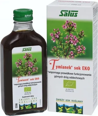 SOK Z TYMIANKU BIO 200 ml - SALUS