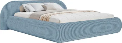Produktbild von Selsey Shels Low – Polsterbett 180x200, Breitcord, Blau