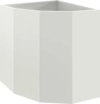Produktbild von Eckpflanzer Weiß 45 x 45 x 50 cm Stahl