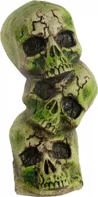 Produktbild von Vermooster Totenkopf Berg mit 3 Schädeln 34 cm