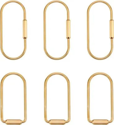 Produktbild von Schroefslot Schlüsselhänger Messing 6er Set