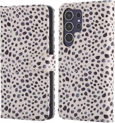 Produktbild von imoshion Design Klapphülle Samsung Galaxy S25 Ultra - Black And White Dots