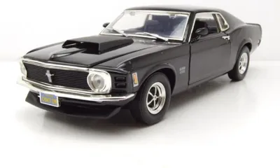 Produktbild von Motormax 73154 Ford Mustang Boss 429 1970 schwarz 1:18