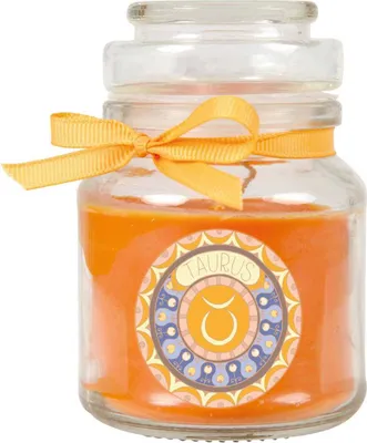 Obrázok produktu pre HS Candle "Zverokruh" vonná sviečka v nádobke na cukríky ( Býk ) - na výber z mnohých motívov, 120 g - doba horenia až 30 hodín - Býk