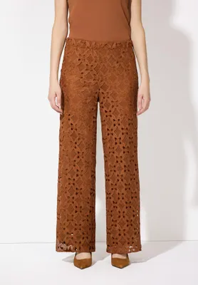 Produktbild von MORE & MORE Lace Trousers clay brown 34