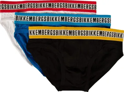 Produktbild von BIKKEMBERGS Herren-Slips, 3er-Pack, sichtbare elastische Unterhosen, Stretch-Baumwollunterwäsche, Artikel BKK1USP08TR, Dreierpack, XXL - EU XXL - US XL - FR 6, Cotone 95%,Elasthan 5%