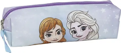 Immagine prodotto di Astuccio CERDÁ LIFE'S LITTLE MOMENTS con motivo The Ice Queen, blu, 20 x 5,5 x 5,5 cm, in poliestere, chiusura a zip, stampato da ELSA e Anna, prodotto originale, disegnato in Spagna,