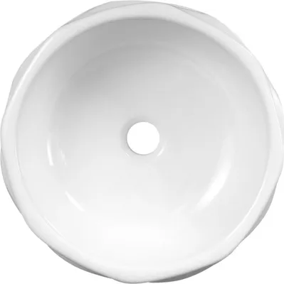Zdjęcie produktu dla Umywalka nablatowa KERRA KR-01, ceramiczna, biała, średnica 41 cm