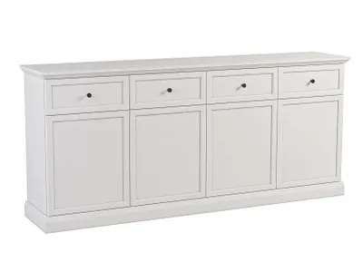 Image de AX LIVING Grande commode Levantos K4P4T - 193 cm, Blanc opalin