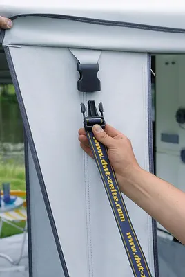 Produktbild von DWT Sturmsicherung für Wohnwagenvorzelt - 320 cm Länge - Zubehör - Sturmband - Spanngurt