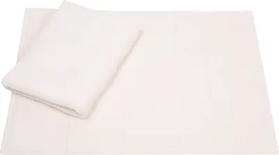 Produktbild von Betz 2 Stück Badvorleger 50x70 cm DELUXE Badematte Badteppich Duschvorleger 100% Baumwolle 680g/m²  Farbe: creme