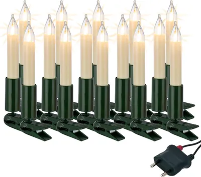 Produktbild von Lichterkette Made-in-Germany Christbaum innen, 15 warm-weiße LED Filament