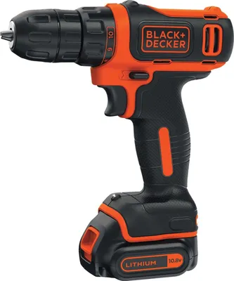 Produktbild von Black & Decker BDCDD12-QW Bohrmaschine Ohne Schlüssel Schwarz, Orange