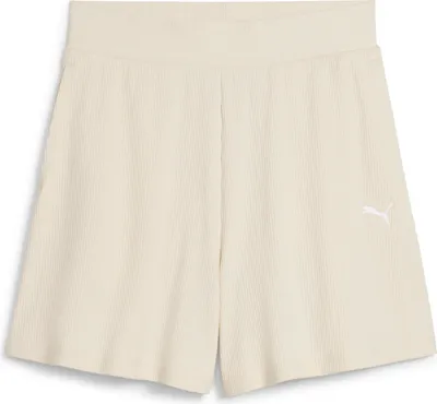 Produktbild von PUMA ESS ELEVATED High-Rise Rib Shorts 5 ALPINE SNOW ALPINE SNOW XS