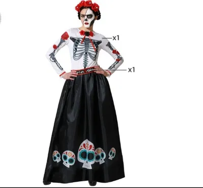 Obrázok produktu pre Kostým mexického kostlivca, farebný - M/L
