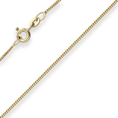 Produktbild von 1,1mm Panzerkette Goldkette Collier Halskette aus 333 Gold Gelbgold 42-45cm