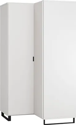 Produktbild von 102 cm breiter Kleiderschrank mit 2 Türen | Farbe: Weiß