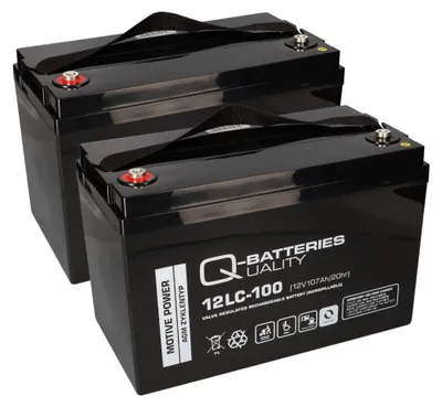 Produktbild von Akku kompatibel E-Mobile E-Scooter Lecson 2x 12V 100Ah