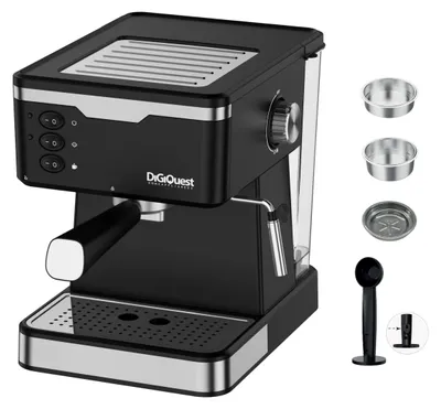 Espressomaschine 20 bar, für Kaffeepulver & Pads, Cappuccino, Dampf