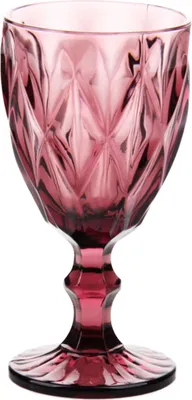 Produktbild von Büttner - Weinglas Trinkglas Wasserglas mit Stiel Weissweingläser Rotweingläser Spülmaschinenfest durchgefärbt robust Vintage Look 240ml - Violett