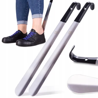 Produktbild von Sulpo Metall Schuhlöffel 42 cm 2er-Set Silber