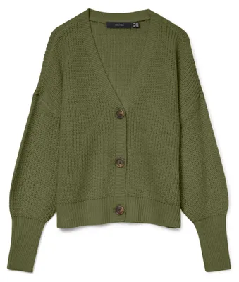 Produktbild von Vero Moda 10249632_13143_59, Cardigan, Weiblich, Grün, XS, Dark colours to be washed separately; Max. shrinkage 5%; Wash inside out, Nicht bleichen