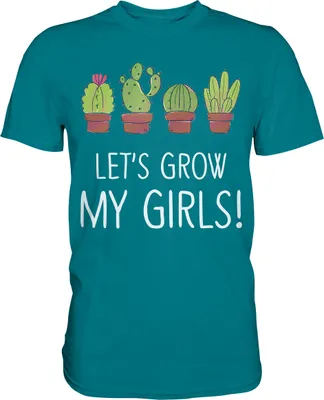 Produktbild von Sukkulenten Kakteen Pflanzen Kaktus T-Shirt – Diva Blue / L