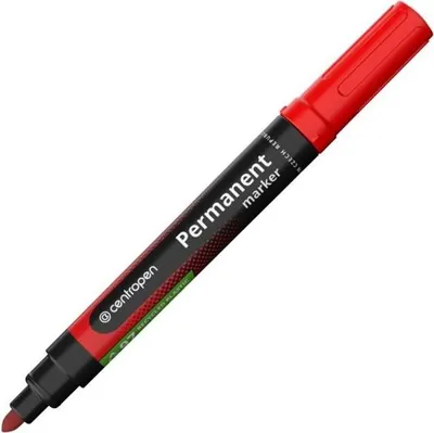 Obrázek produktu pro Permanentní popisovač Centropen 8566 - kulatý hrot, červený