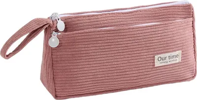 Produktbild von STILVORA Federmäppchen, Kreative Multifunktionale Stifttasche für Schüler, Schreibtisch Organizer, Bunt und Praktisch, Große Aufbewahrung für Stifte, Marker und Zubehör, Rosa