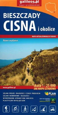 Immagine prodotto di Monti Bieszczady - Cisna e dintorni 1:25.000. Carta turistica. Edizione 2025/2026. Galileos