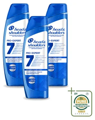 Productafbeelding van 3 x Head & Shoulders Pro-Expert 7 Anti-roos shampoo - 250 ml - Voordeelverpakking - 3 stuks