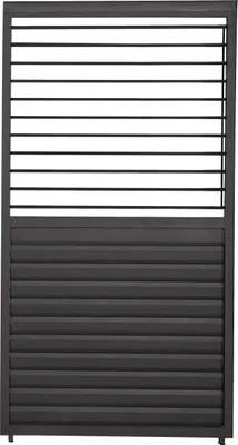 Produktbild von MIRADOR 111 Schwenkbare Lamellenwand 1,13 m Aluminium Anthrazit für Deluxe Pergola