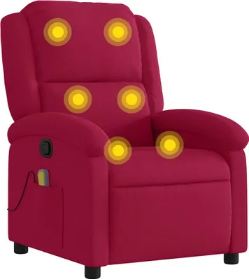 Obrázok produktu pre masážne kreslo vidaXL Wine Red Velvet