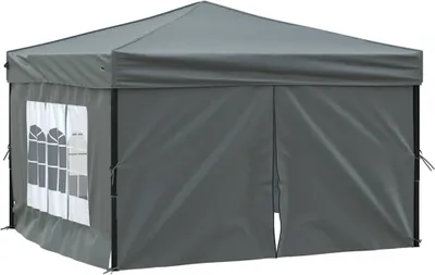 Obrázek produktu pro vidaXL Párty stan skládací s bočnicemi antracitový 3x3 m
