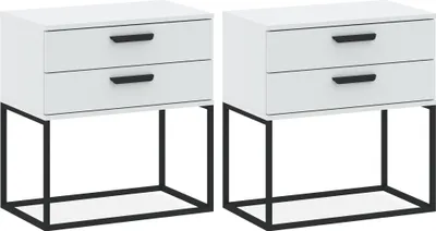 Produktbild von Nachttisch RECTUS 2-er Set, Nachtschrank, Modern, 39x60cm