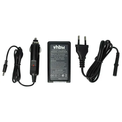 Produktbild von vhbw Ladegerät kompatibel mit Panasonic Lumix DMC-TZ4, DMC-TZ3, DMC-TZ11, DMC-TZ2, DMC-TZ1, DMC-TZ15 Kamera - Ladeschale, Kfz-Adapter Ladeanzeige