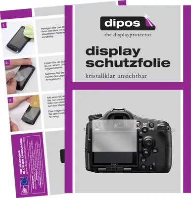 Produktbild von 2x Schutzfolie für Sony Alpha 77 II klar Displayschutzfolie Folie Display Schutz dipos