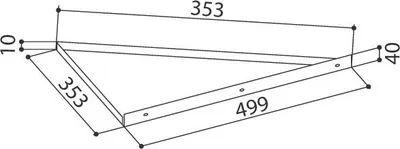 Zdjęcie produktu dla Zestaw adaptera narożnego Faber 112.0157.284 stal nierdzewna