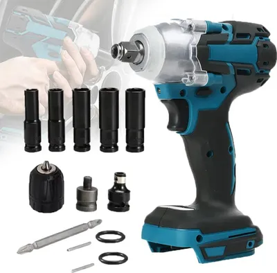 Produktbild von Akku Schlagschrauber 18V - Kabelloser Schlagschrauber - 520 Nm Drehmoment - Bürstenloser Motor - 1,27 cm Vierkantaufnahme - Ohne Akku