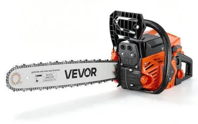 Zdjęcie produktu dla Piła łańcuchowa VEVOR benzynowa 508 mm, 62 cm3, silnik dwusuwowy, 2,7 kW, do prac stolarskich, ścinania drzew, wycinki, 11 500 obr./min, ssanie zsynchronizowane z prędkością, uchwyt antypoślizgowy i