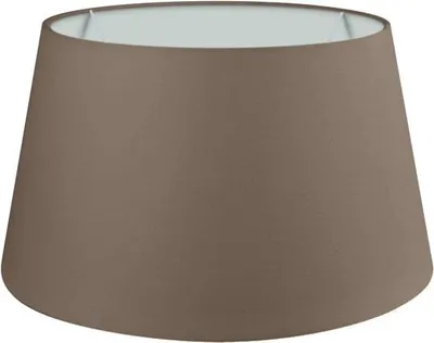 Produktbild von Wogati® Premium Lampenschirm E14/E27 Baumwolle | Braun / Größe: XXL